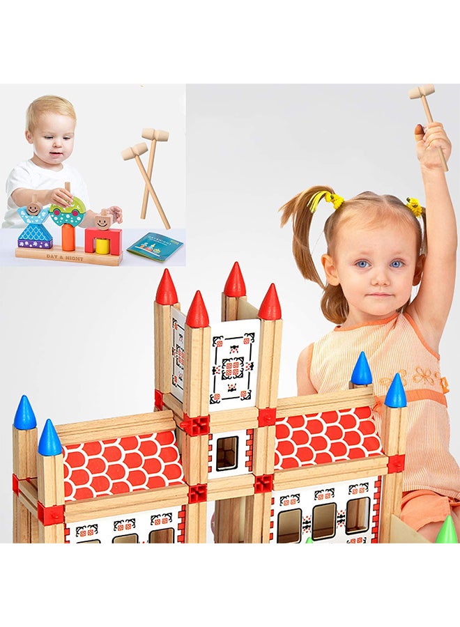 ISank 16-Piece Mini Multi-Purpose Natural Wood Hammer Toy Props For Party Game  - Image 4