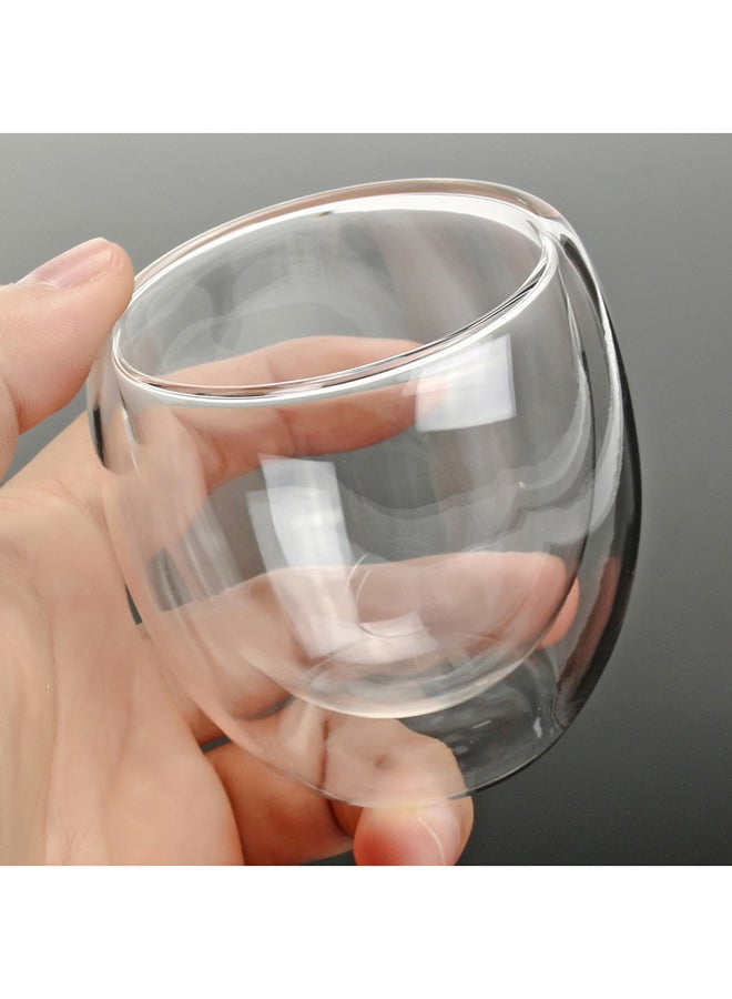 PALVOX - 6-Piece Coffee And Tea Cup Clear 80ml - Image 1