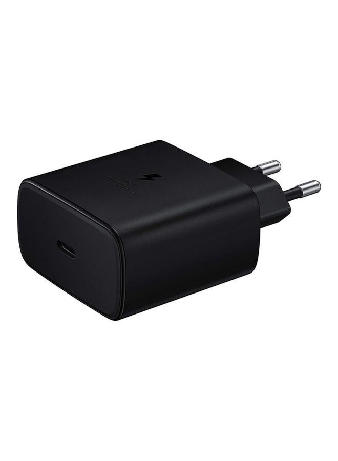 Samsung - PD Super Fast Charger With USB Type - C to Type - C Cable Black 45watt Black - Image 1