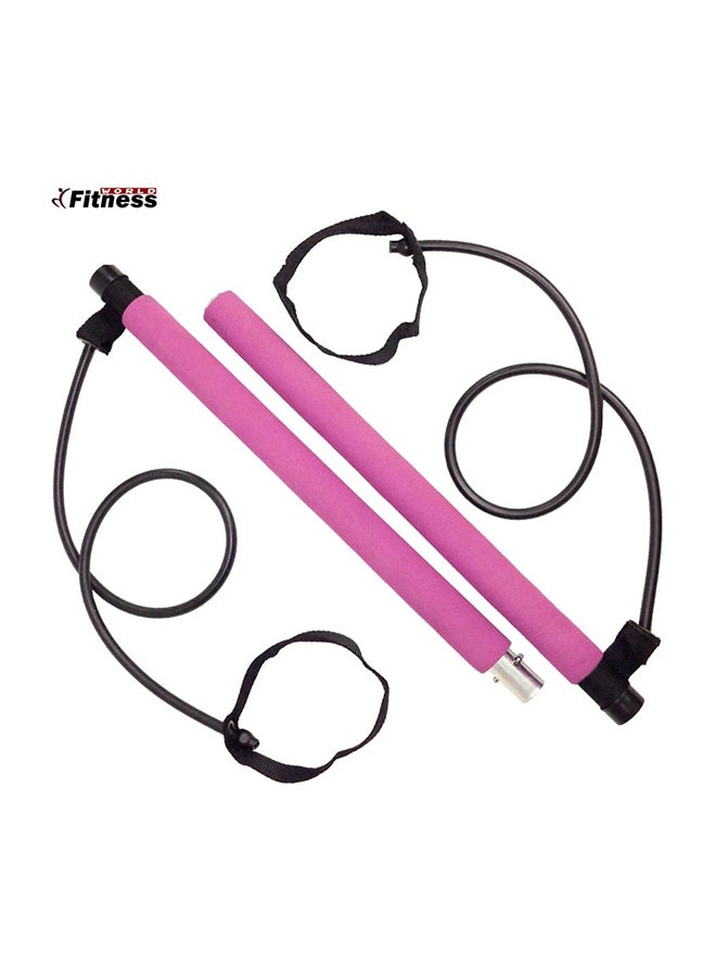 Fitness World Bar With Rubber Belts - Image 2