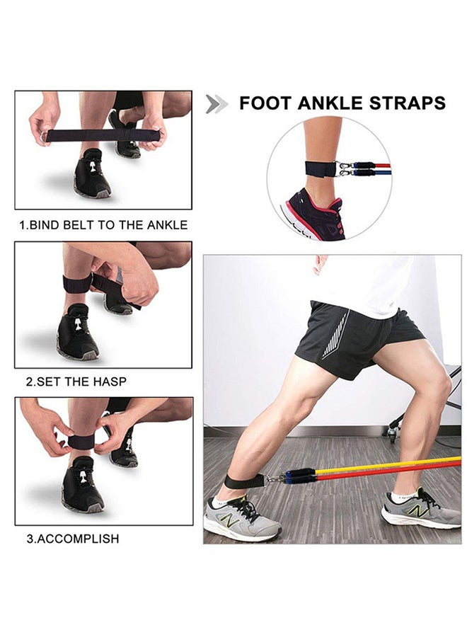 Fitness World - 11-Piece Multi-Function Pull Rope With Accessories Set - Image 1