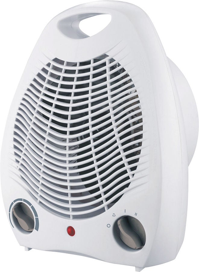Media Tech Electric Fan Heater, 2 heat settings, 2 Fan Speed setting, over heat protection Thermostat, 2000 W MT-001 White  - Image 3