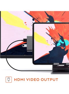 عربست موزع 4 في 1 من USB-C إلى 4K HDMI رمادي  - Image 5