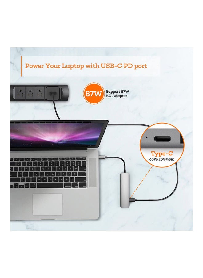 عربست - محول USB-C متعدد المنافذ 6 في 1 - Image 1