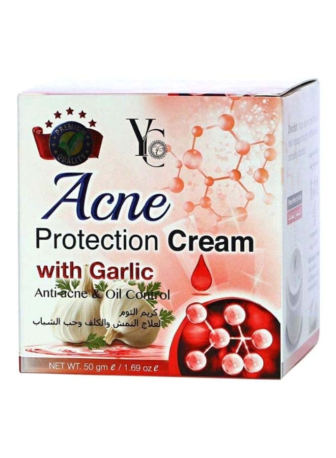 واي سي كريم الحماية لحب الشباب مع الثوم أبيض 50جرام - Image 2