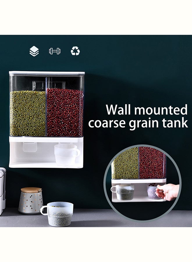 fashionhome Wall Mounted Plastic Storage Box Transparent 24.5x9.5x31cm - Image 3