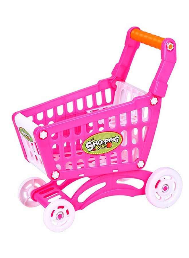 Mini Shopping Cart with Supermarket Accessories 16x33x33cm  - Image 1