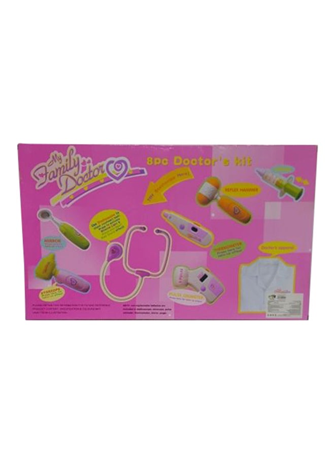 childtoy 8-Piece Doctor'S Playset In Pink, Green And White Color For 3+ Year Age Group Kids  - Image 2