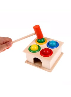 Wooden Hammering Game Box With Balls Sturdy, Durable Multicolored Toy For Kids - v1635256535/N33819726A_2