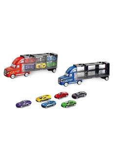 باور جوي Vroom Trucky With 6-Piece Die Cast Cars - Assorted 9.3x49x17.1cm  - Image 2