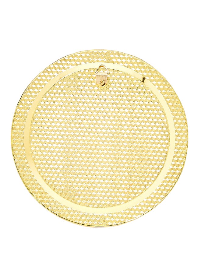 Al Jaber Dubai Monument Printed Plate With Stand Gold/Black - Image 2