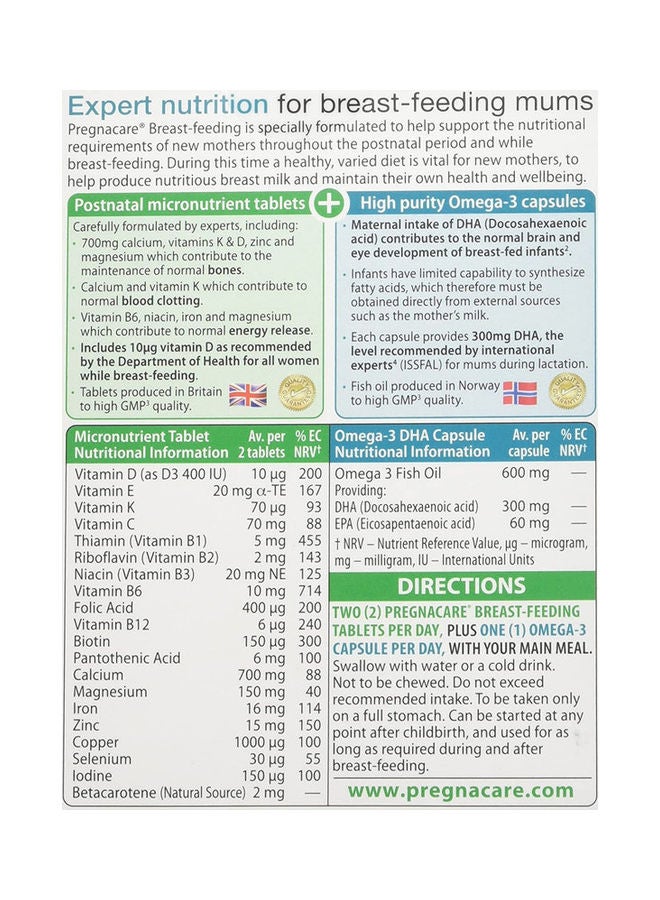 Vitabiotics Pregnacare Breastfeeding Multi-Vitamins - 84 Capsules  - Image 4