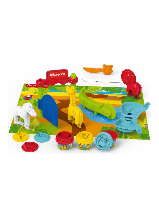 Fisher-Price - 15-Piece Safari Dough Playset 34 x 6.5 x 23.5cm - Image 1