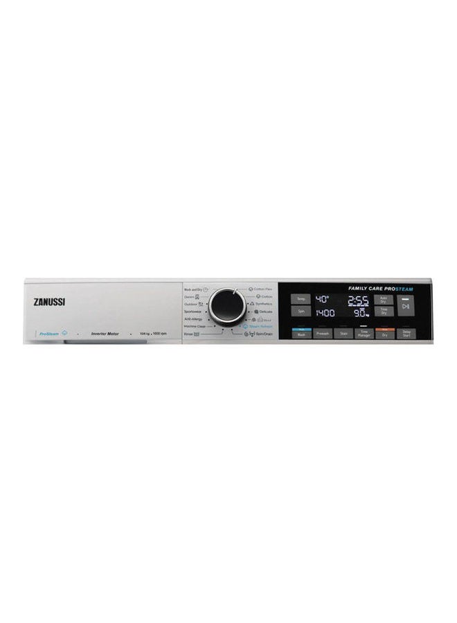 ZANUSSI Load Washing Machine  With Dryer Permanent Magnet Inverter Motor 10 Kilogram ZWD11683NS Silver  - Image 2