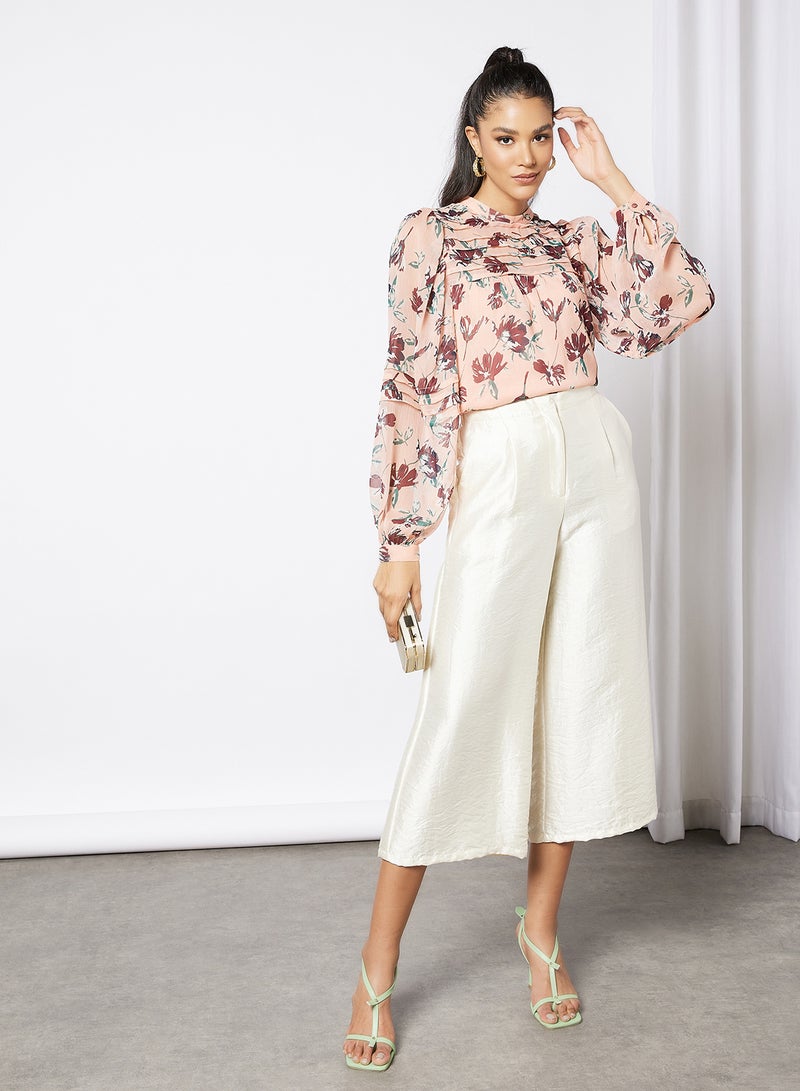 I.Scenery - Floral Print Top Light Pink - Image 1