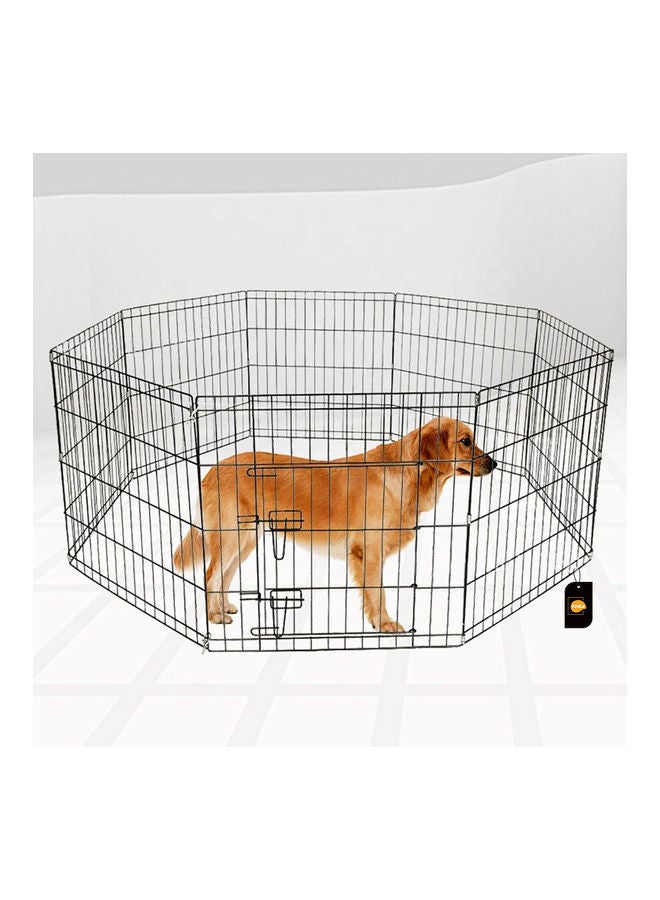 Kidle 8-piece Fence For Pet House black 92x61cm  - Image 1