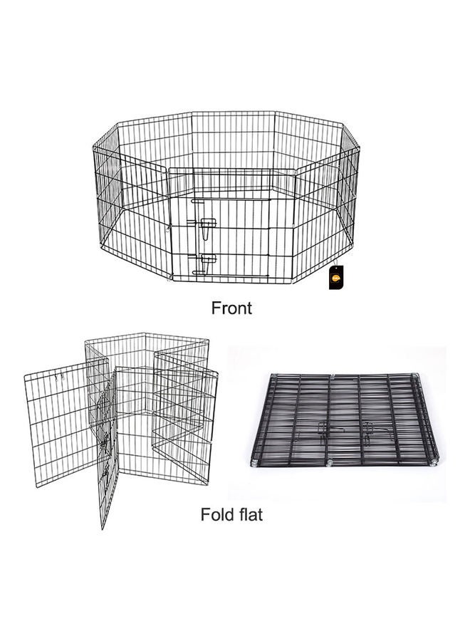 Kidle 8-piece Fence For Pet House black 92x61cm  - Image 5