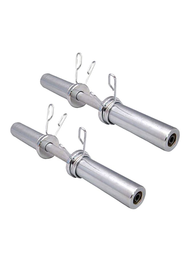 Max Strength 2-Piece Olympic Barbell Bar With Spring Collars 40cm