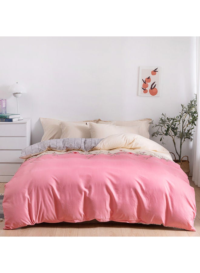 RISHAHOME 6-Piece Double Size Duvet Cover Set Microfiber Multicolour  - Image 1