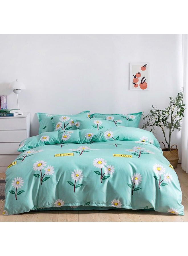 RISHAHOME 6-Piece Double Size Duvet Cover Set Microfiber Multicolour  - Image 1