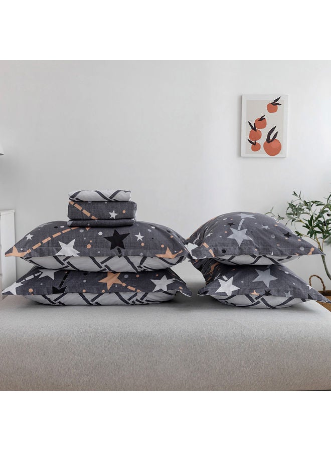 RISHAHOME 6-Piece Double Size Duvet Cover Set Microfiber Multicolour - Image 3