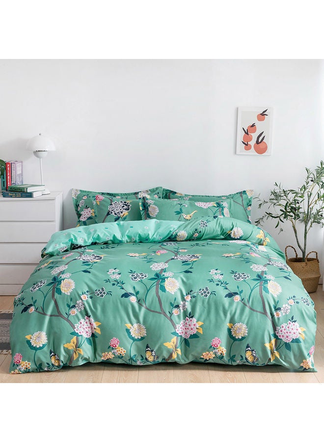 RISHAHOME 6-Piece Double Size Duvet Cover Set Microfiber Multicolour  - Image 1