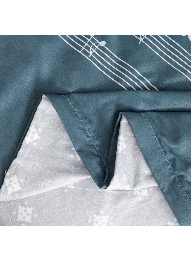 RISHAHOME 6-Piece Double Size Duvet Cover Set Microfiber Multicolour  - Image 2