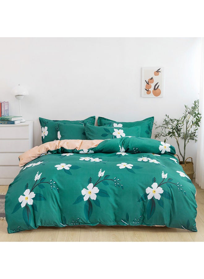 RISHAHOME 6-Piece Double Size Duvet Cover Set Microfiber Multicolour  - Image 1