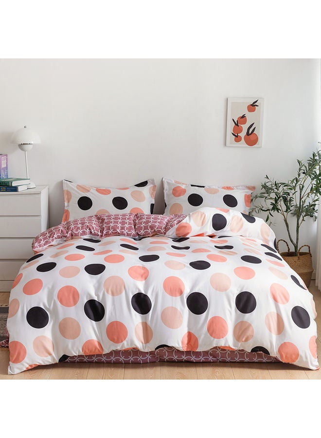 RISHAHOME 4-Piece Single Size Duvet Cover Set Microfiber Multicolour - Image 1