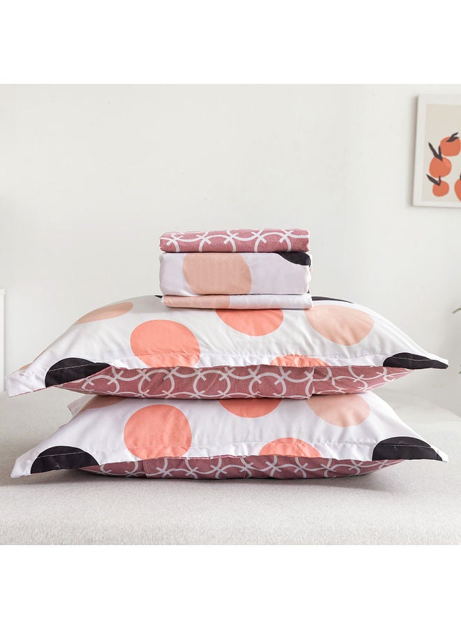 RISHAHOME 4-Piece Single Size Duvet Cover Set Microfiber Multicolour - Image 3