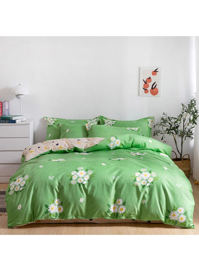 RISHAHOME 6-Piece Double Size Duvet Cover Set Microfiber Multicolour  - Image 1