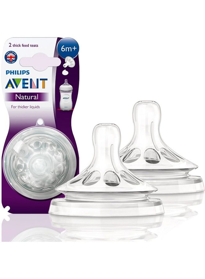 PHILIPS AVENT Natural Thick Feed Teats  - Image 1
