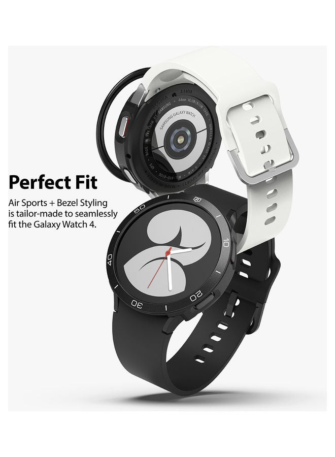 Ringke Air Sports Case and Bezel Ring With Adhesive for Galaxy Watch 4 40mm Black - Image 3