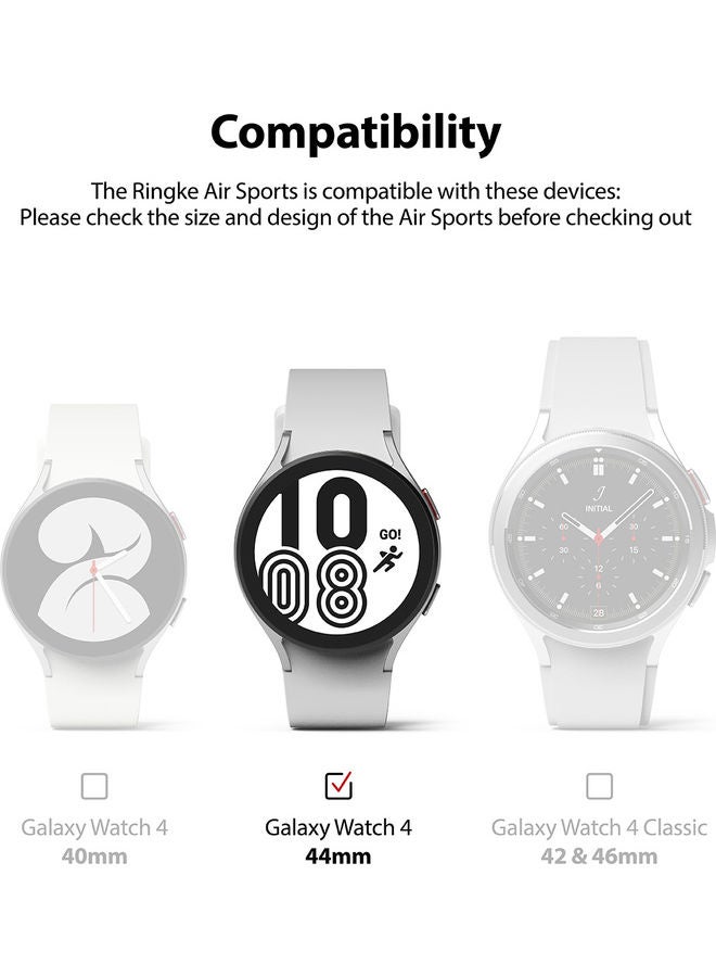 Ringke Air Sport Series Slim Case Cover PowerShare Compatible for Samsung Galaxy Watch 4 44mm Matte Clear - Image 4