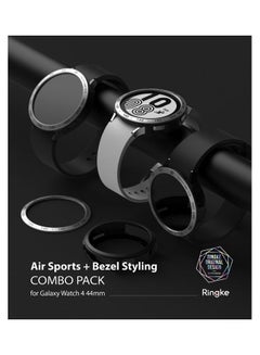 Ringke Air Sports Case and Bezel Ring With Adhesive for Galaxy Watch 4 44mm Black  - Image 4