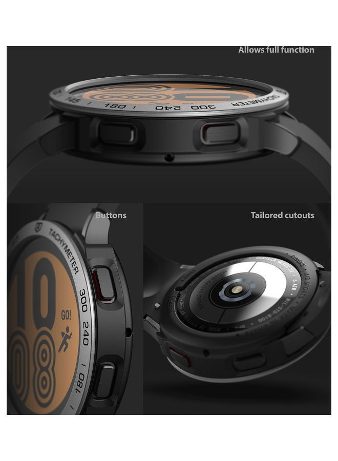 Ringke Air Sports Case and Bezel Ring With Adhesive for Galaxy Watch 4 44mm Black - Image 3