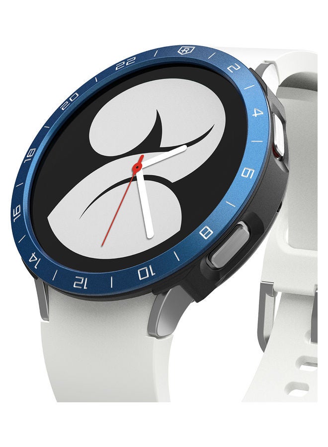 Ringke Air Sports Case and Bezel Ring With Adhesive for Galaxy Watch 4 40mm Black/Blue - Image 1