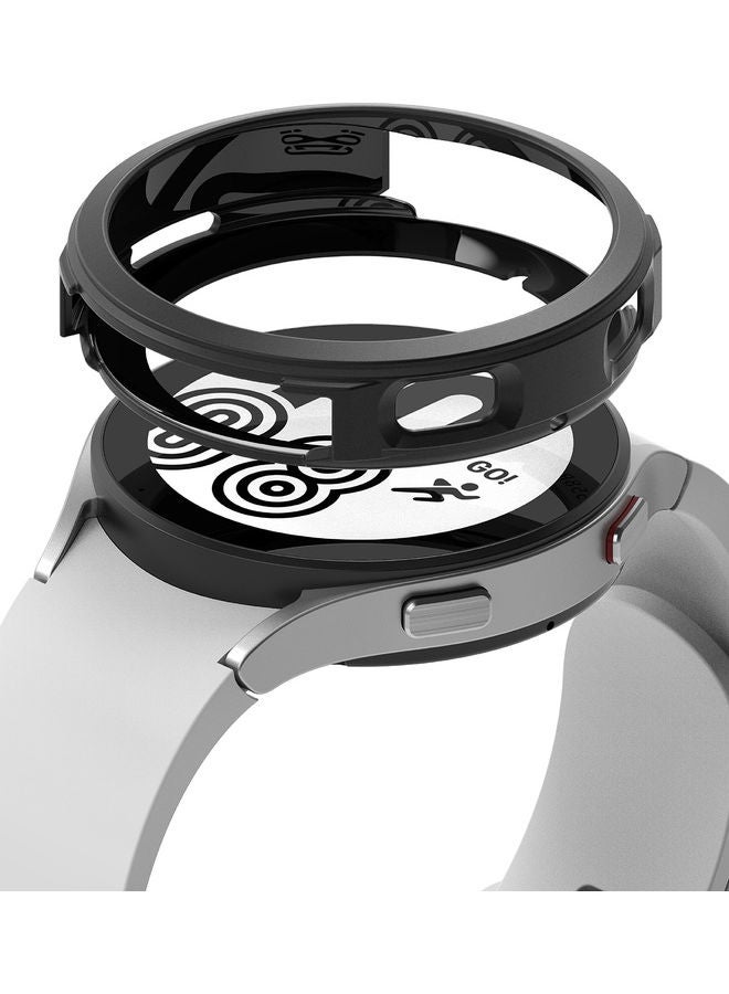 رينجك غطاء حماية رفيع من سلسلة أير سبورت متوافق مع ساعة سامسونج جالاكسي واتش 4 مقاس 44 مم أسود - Image 1