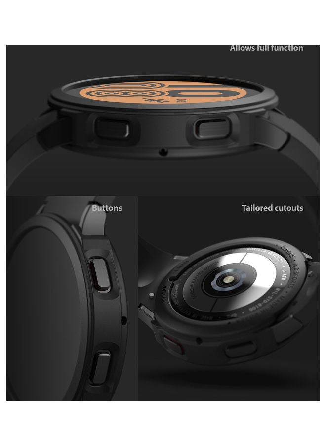 رينجك غطاء حماية رفيع من سلسلة أير سبورت متوافق مع ساعة سامسونج جالاكسي واتش 4 مقاس 44 مم أسود - Image 4