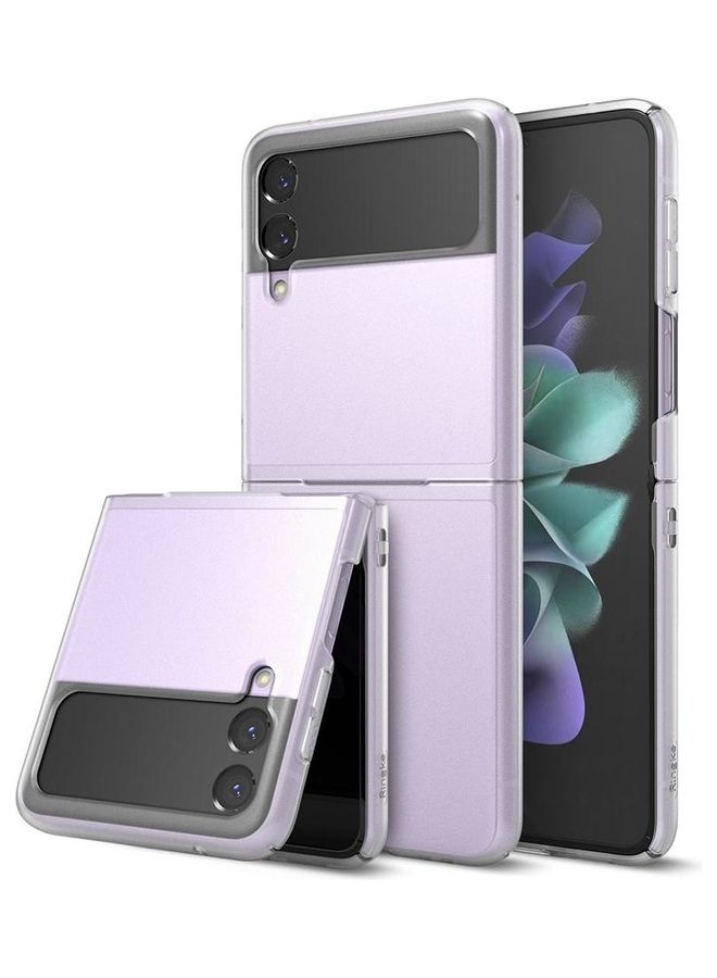 Ringke - Anti-Cling Micro-Dot Technology Shockproof Protective Slim Case for Galaxy Z Flip 3 5G (2021) Matte Clear - Image 1