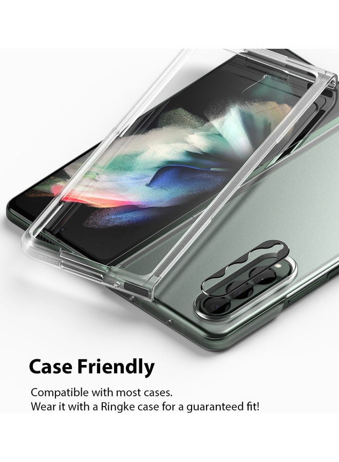 Ringke Aluminum Styled Lens Protector For Galaxy Z Fold 3 5G Black - Image 3