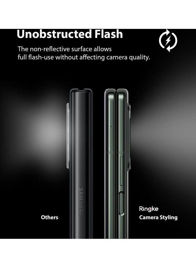 Ringke Aluminum Styled Lens Protector For Galaxy Z Fold 3 5G Black - Image 4