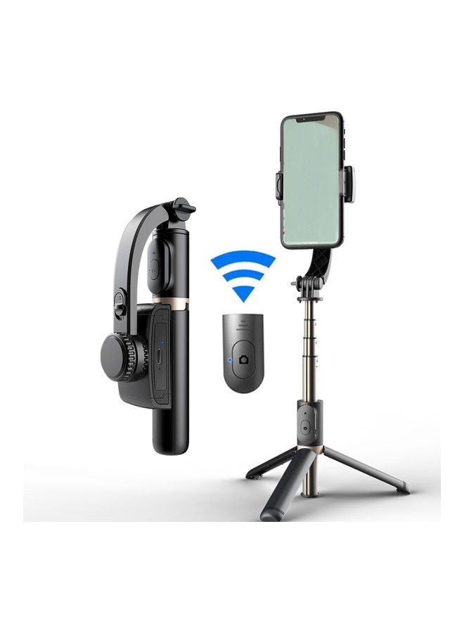 Anti-Vibration And Extendable Selfie Stick With Supports Bluetooth Black