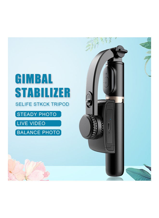 Anti-Vibration And Extendable Selfie Stick With Supports Bluetooth Black