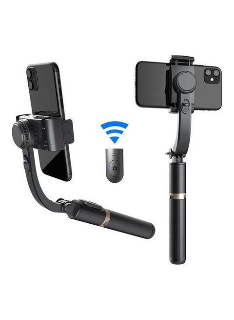 Anti-Vibration And Extendable Selfie Stick With Supports Bluetooth Black