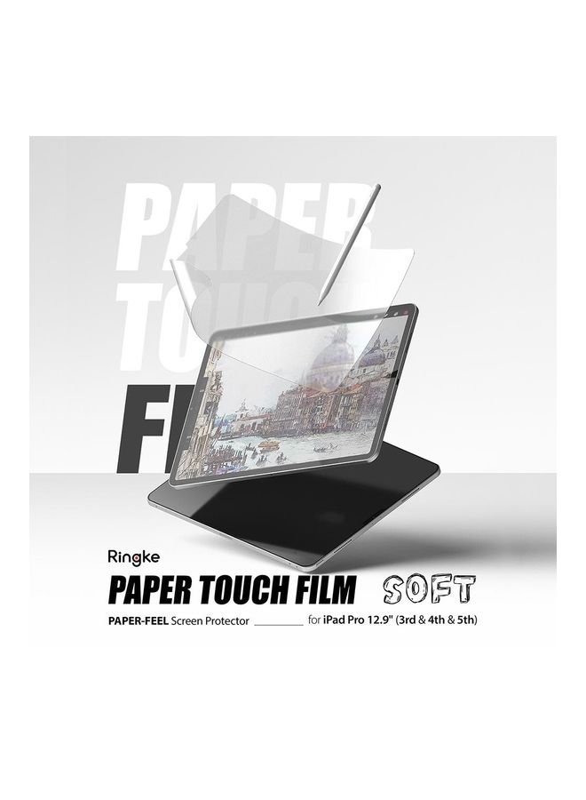 Ringke 2 Pack Anti-Fingerprint Screen Protector for iPad Pro 2021 12.9 inch/4th/3rd Clear - Image 2