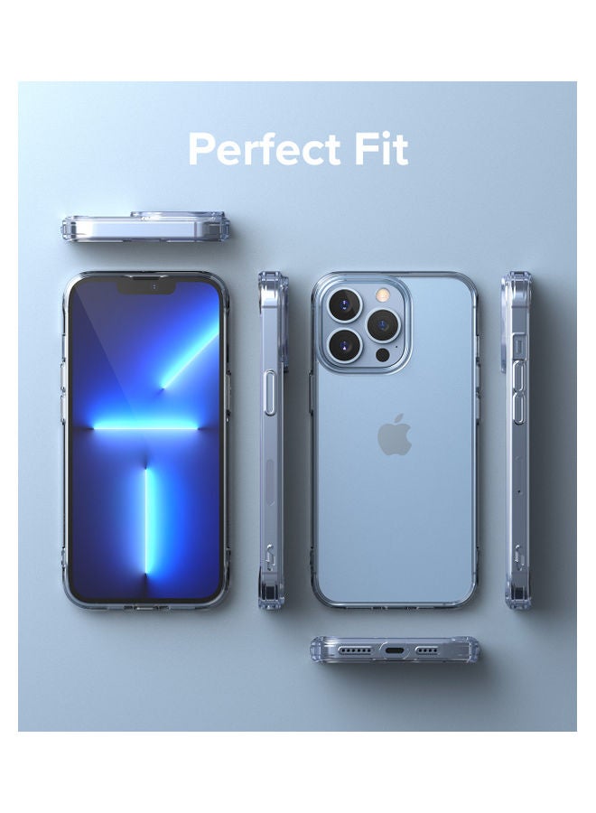 Ringke Shock Proof Transparent Tough Impact Alleviation Technology Raised Bezel Fusion Cover for iPhone 13 Pro Max Smoke Black - Image 2