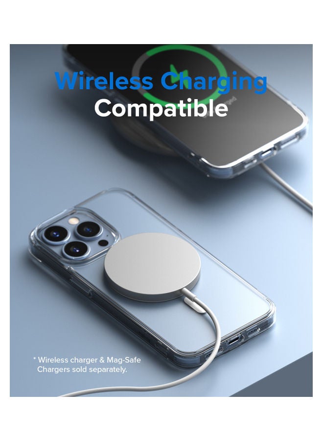 Ringke Hard Translucent Shockproof Soft TPU Bumper Phone Case For iPhone 13 Pro Matte Clear - Image 2