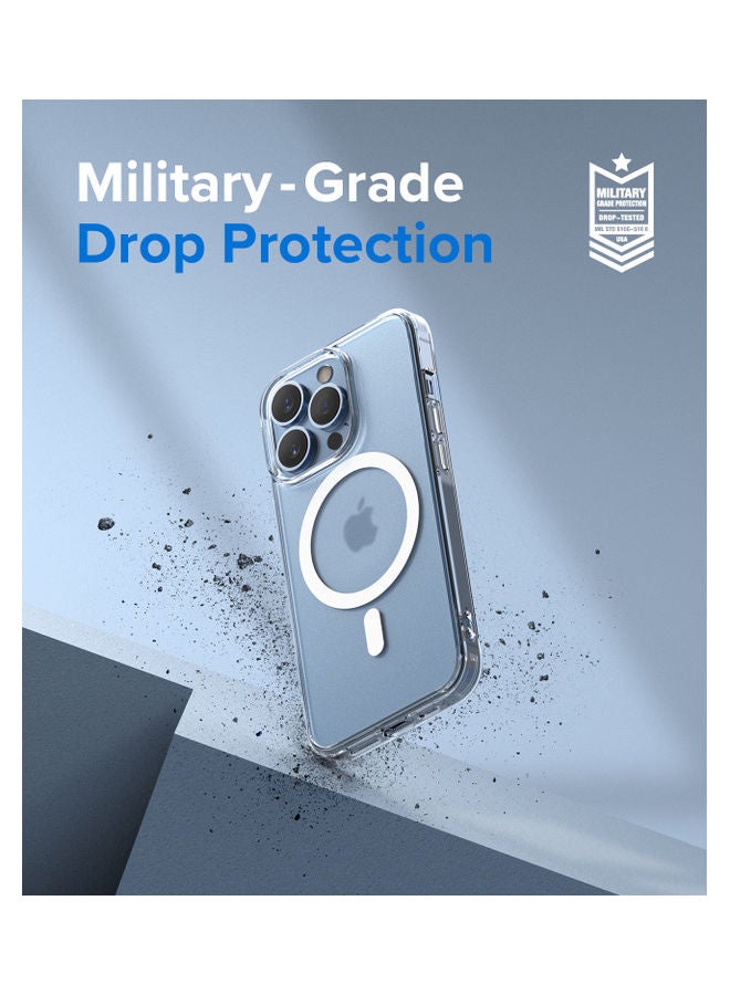 Ringke Hard Translucent Shockproof Soft TPU Bumper Phone Case For iPhone 13 Pro Matte Clear - Image 5