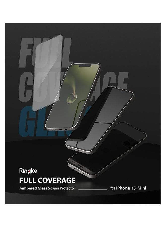 Ringke Tempered Glass Screen Protector for Apple iPhone 13 Mini Black - Image 2